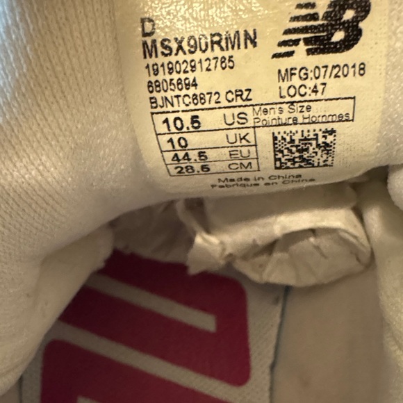 New Balance X- 90 Pink and Gray Athletic Shoes - Picture 8 of 10